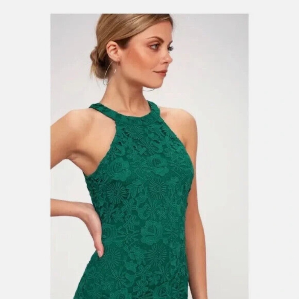 Dark green Lacy Lulus dress